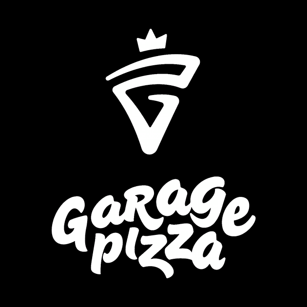 Garage Pizza White Logo Small by Tanzen