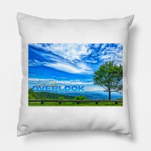 Blue Ridge Parkway Great Valley Overlook Pillow