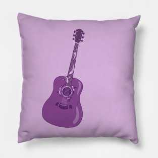 Purple koi guitar Pillow
