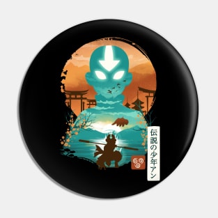 Ukiyo E Airbender Pin