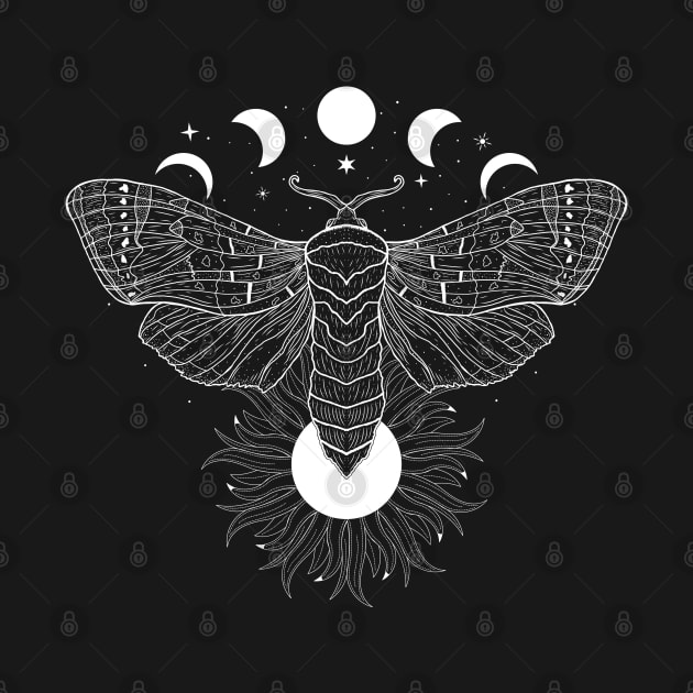 Satin Moth | Sun and Moon by CelestialStudio