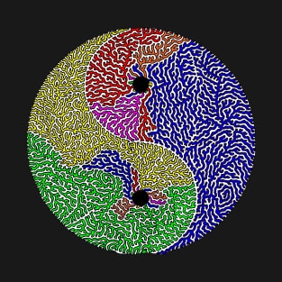 Rainbow Yin and Yang T-Shirt