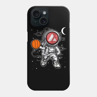 Astronaut Basketball Avalanche AVAX Coin To The Moon Crypto Token Cryptocurrency Blockchain Wallet Birthday Gift For Men Women Kids Phone Case