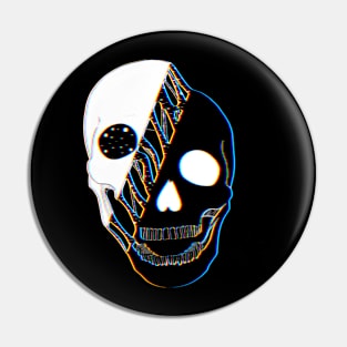 Slashed skull Pin