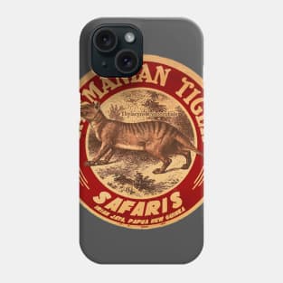Vintage Tasmanian Tiger Hunt Phone Case