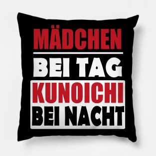 Kunoichi Karate Ninja Sport Lustig Mädchen Sprüche Pillow