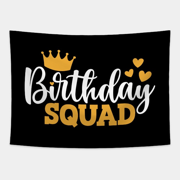 Birthday Squad Tapestry by kangaroo Studio