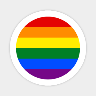 Circle Gay Flag Magnet