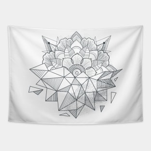 Geometrical Flower Tapestry