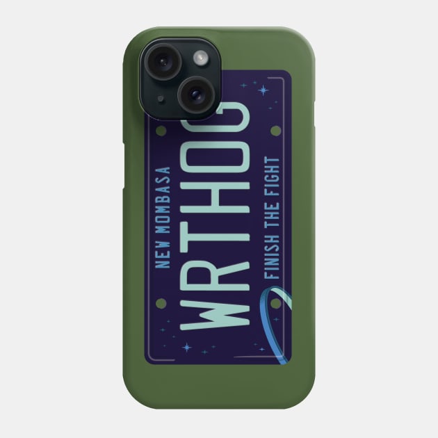 Warthog License Plate Phone Case by DCLawrenceUK