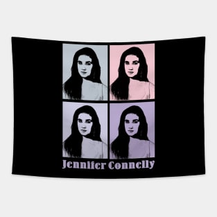 Jennifer Connelly 80s Pop Art Tapestry