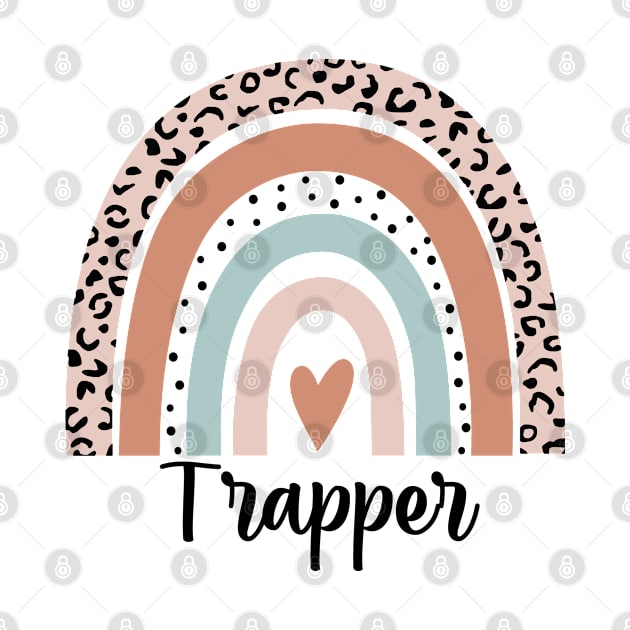 Trapper Rainbow Leopard Funny Trapper Gift by HeroGifts