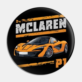 McLaren P1 Vintage Car Pin