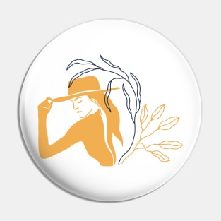 Wild Women Leaf Illustrations Pin