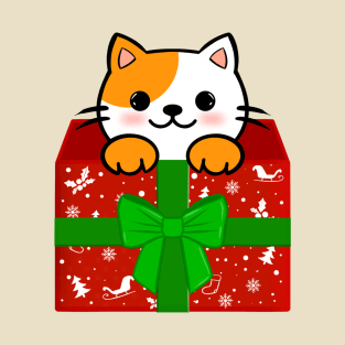 Cat in a gift box T-Shirt