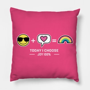 Today i choose joy 100% (White) Pillow