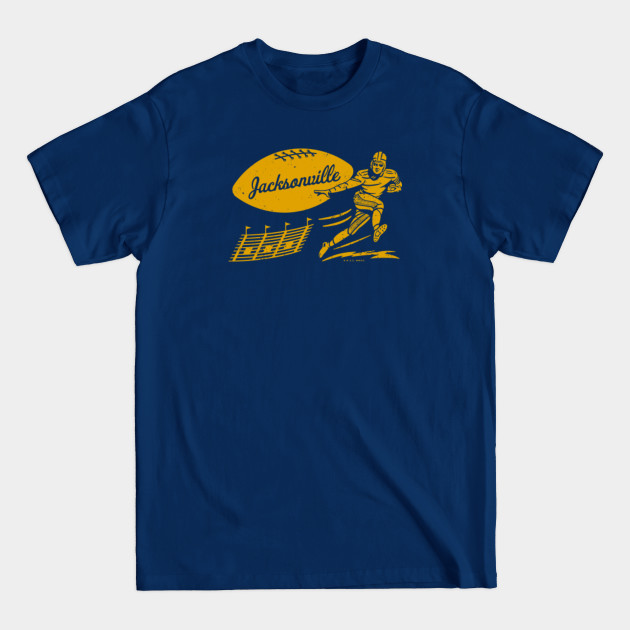 Discover Vintage Football - Jacksonville Jaguars (Gold Jacksonville Wordmark) - Jacksonville Jaguars - T-Shirt