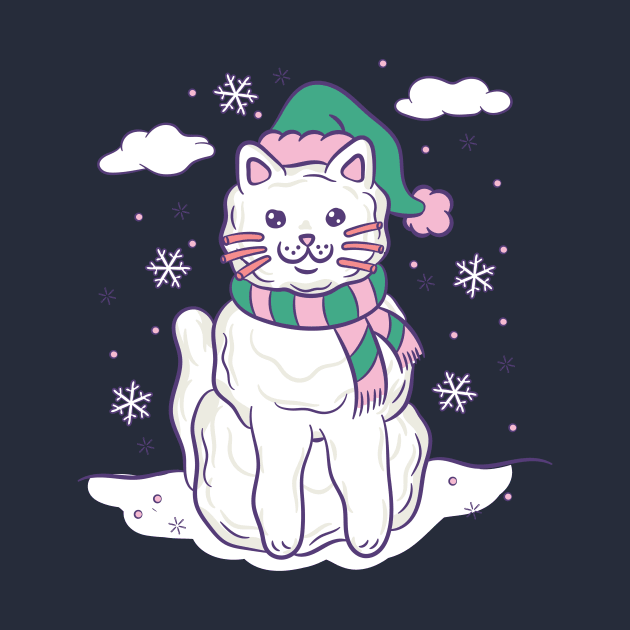 Snow Kitty by pinkowlet