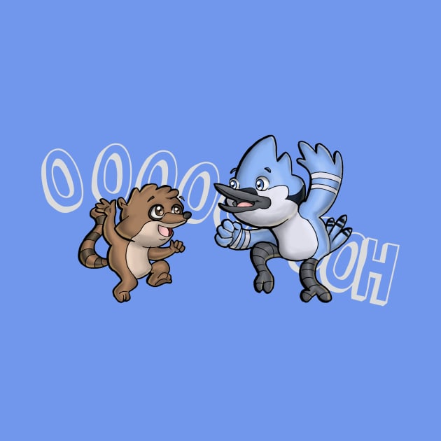 Regular Show Mordecai and Rigby by zacksmithart