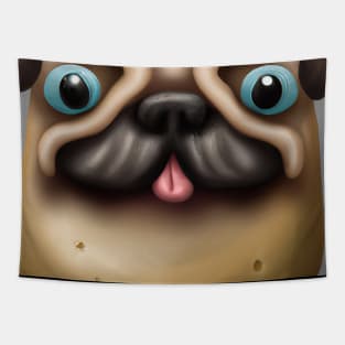 Potato Dog Face Tapestry