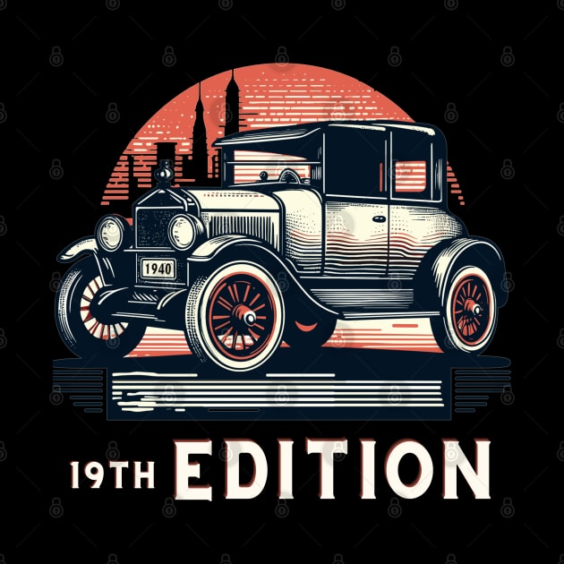 19th Edition Car Enthusiast Tee by AlephArt