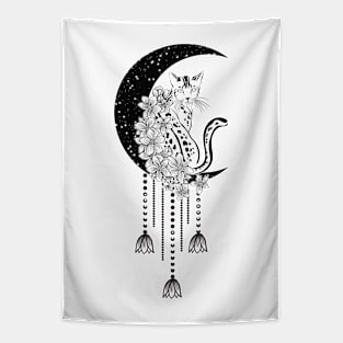 CAT MOON Tapestry