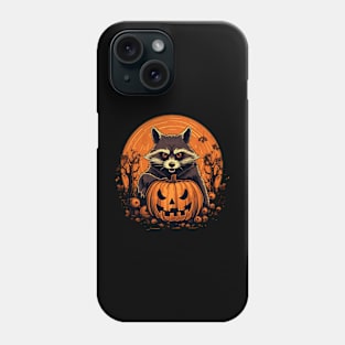 halloween raccoon Phone Case