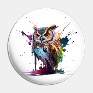 Owl Splash Art: Enchanting Fantasy Illustration #1 Pin