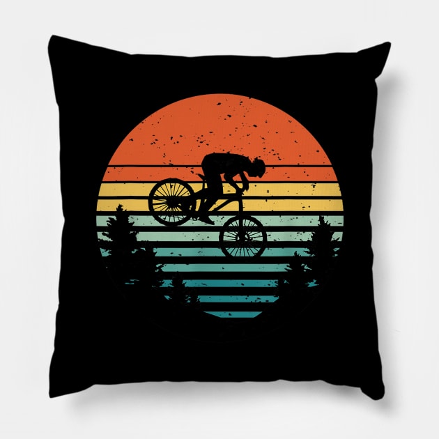 Downhill Mountain Bike Pillow by jordanfaulkner02