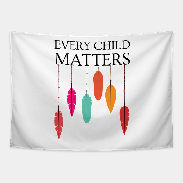 National Day For Truth And Reconciliation Orange Shirt Day, Every Child Matters Canada Tapestry by yassinebd