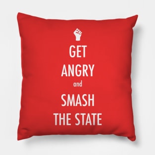 Get Angry - keep calm parody Pillow