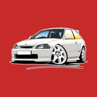 Honda Civic (EK9) Type-R White T-Shirt