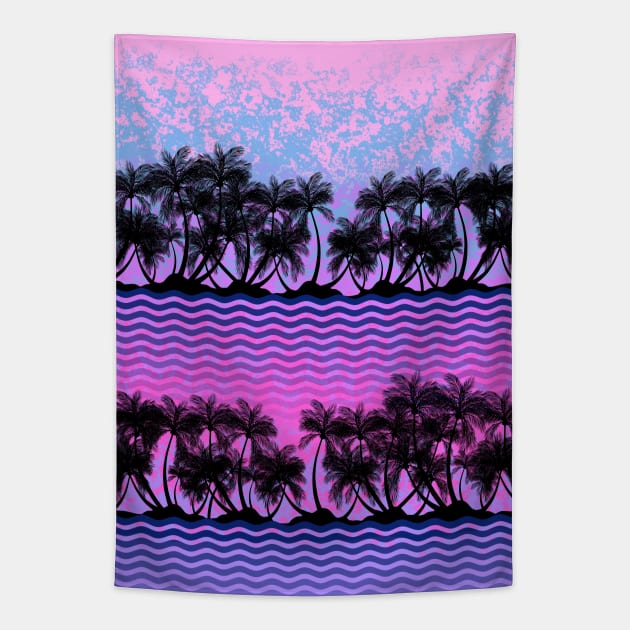 TROPICAL Palm Trees Tapestry by SartorisArt1