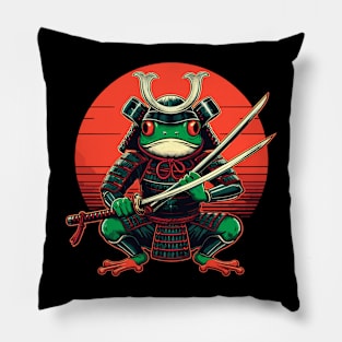 Samurai Warrior Frog Pillow