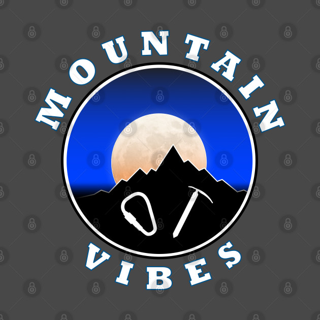 Mountain Vibes - Sun moon - Slogan Design 2 by AnturoDesign