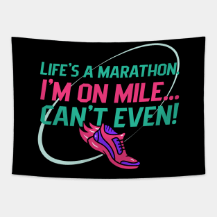Life's a Marathon Humour Tapestry