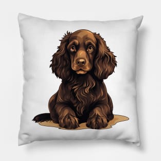 Boykin Spaniel Dog Illustration Pillow