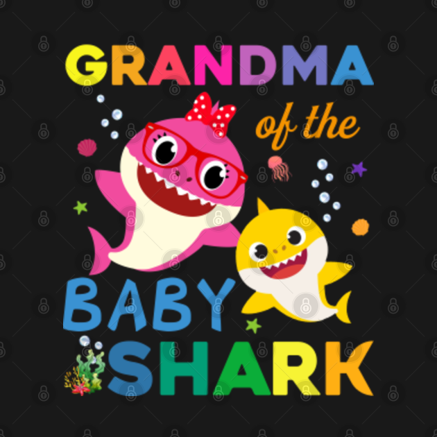 Grandma Of The Baby Shark - Grandma Of The Baby Shark - Kids Hoodie