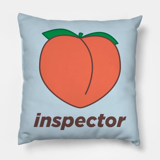 Peach Inspector Pillow by Vicener