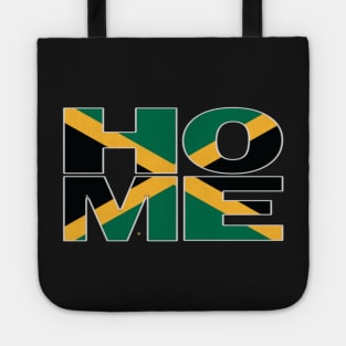 Jamaica Flag Collection Spelling HOME - Jamaican - Soca Mode Tote