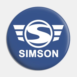 Simson logo (white) Pin