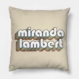Miranda Lambert - Retro Rainbow Letters Pillow