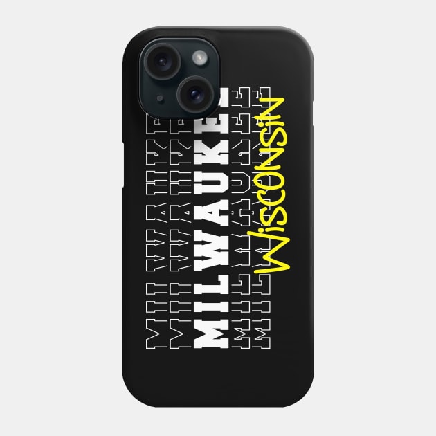 Milwaukee city Wisconsin Milwaukee WI Phone Case by TeeLogic