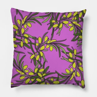 Olives pattern texture Pillow