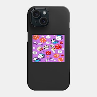 vector illustration dice patterns mix colors Phone Case
