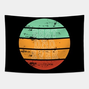 Best Dad Ever. Retro design for Fathers Day. Tapestry
