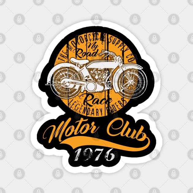 THE MOTORCYCLE SUPPLY co - MOTOR CLUB by ANIMOX Magnet by Animox