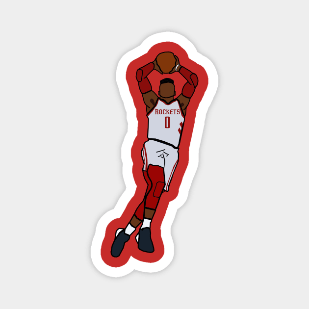 Russell Westbrook NBA Houston Rockets Magnet by xavierjfong