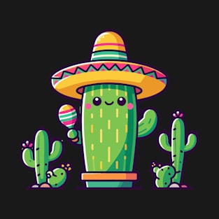 Cactus Sombrero Maracas T-Shirt