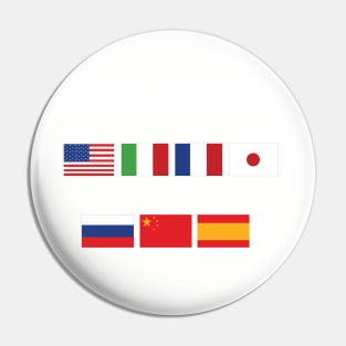 I'm fluent in 7 languages - after 8 beers Pin